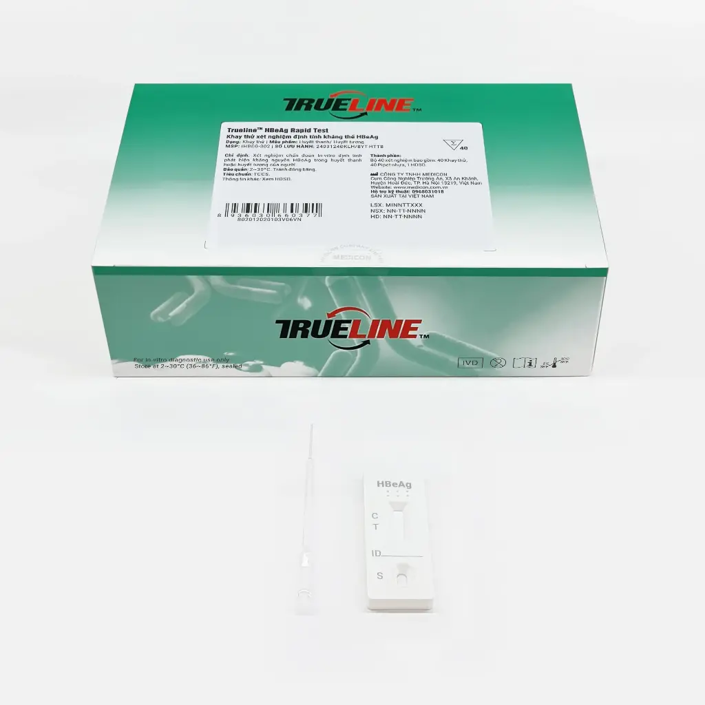 Khay thử xét nghiệm định tính kháng nguyên HBeAg [Trueline™ HBeAg Rapid Test]