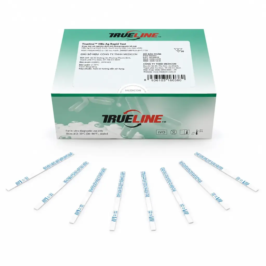 Que thử xét nghiệm định tính kháng nguyên HBsAg [Trueline™ HBsAg Rapid Test]