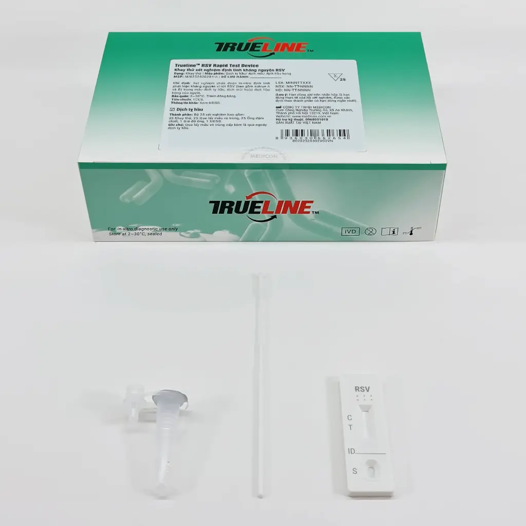 Khay thử xét nghiệm định tính kháng nguyên RSV [Trueline™ RSV Rapid Test Device]