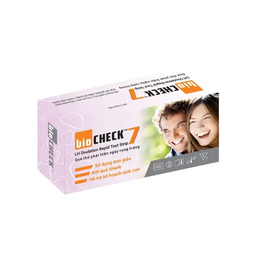 Que thử phát hiện ngày rụng trứng [Biocheck™ LH Ovulation Rapid Test Strip]