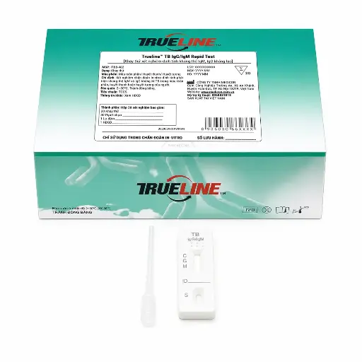 [ITBB-402] Khay thử xét nghiệm định tính kháng thể IgM, IgG kháng lao [Trueline™ TB IgG/IgM Rapid Test] (Hộp 30)